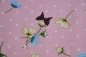 Preview: Jersey | Schmetterlinge Blumen | rosa